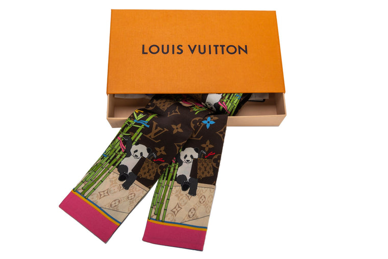 Vuitton Xmas 2021 Panda Silk Bandeau NIB