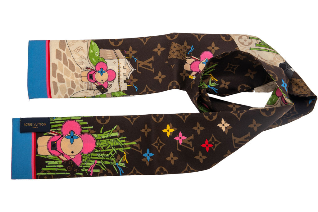 Vuitton Xmas 2021 Panda Silk Bandeau NIB