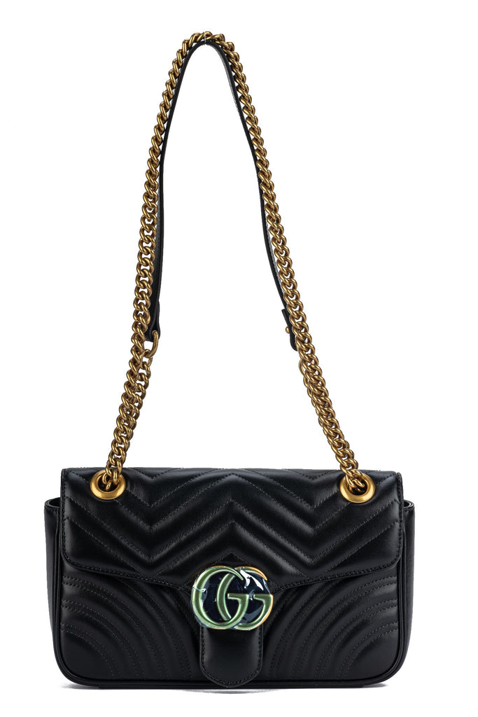 Gucci New Black Marmont Medium Bag