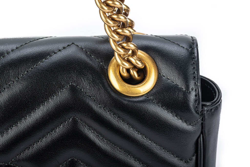 Gucci New Black Marmont Medium Bag