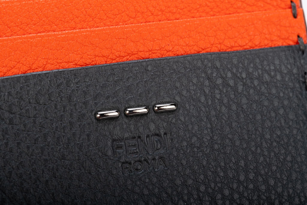 Fendi New Selleria Grey/Coral wallet