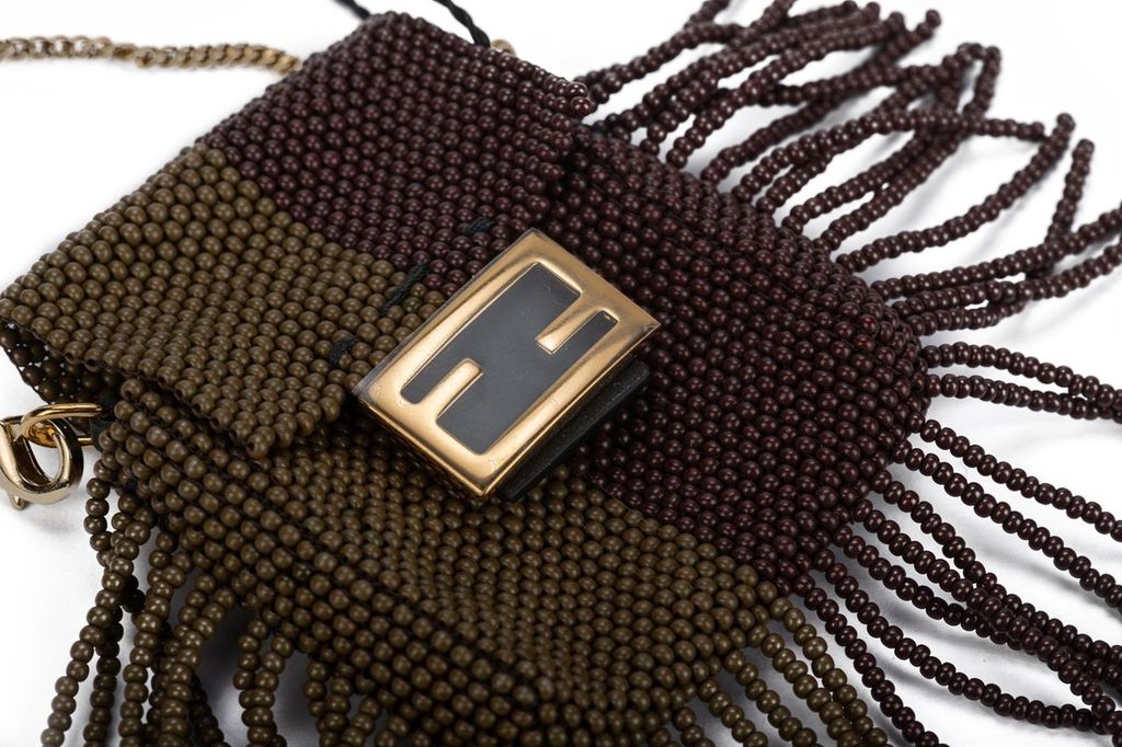 Fendi Micro Baguette With Fringes NIB