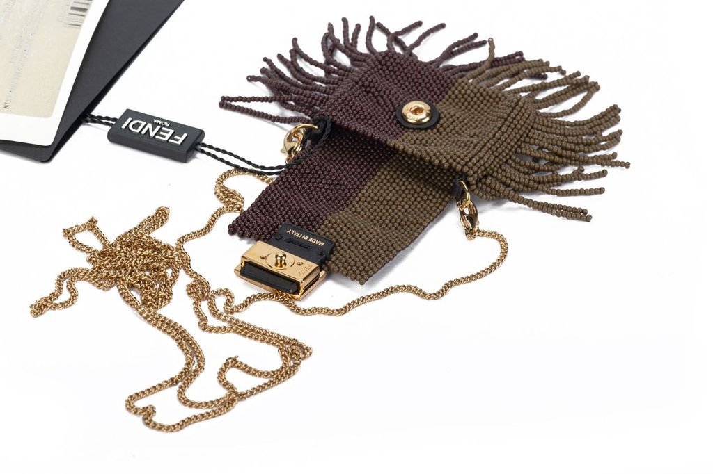Fendi Micro Baguette With Fringes NIB