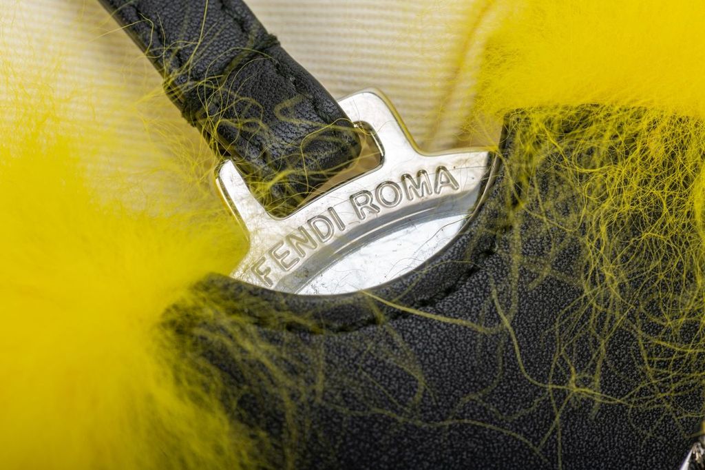 Fendi New Monster Key Ring Yellow