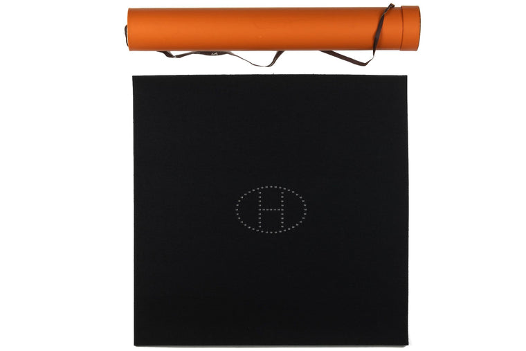 Hermès NIB Black Felt Cards Table Cover