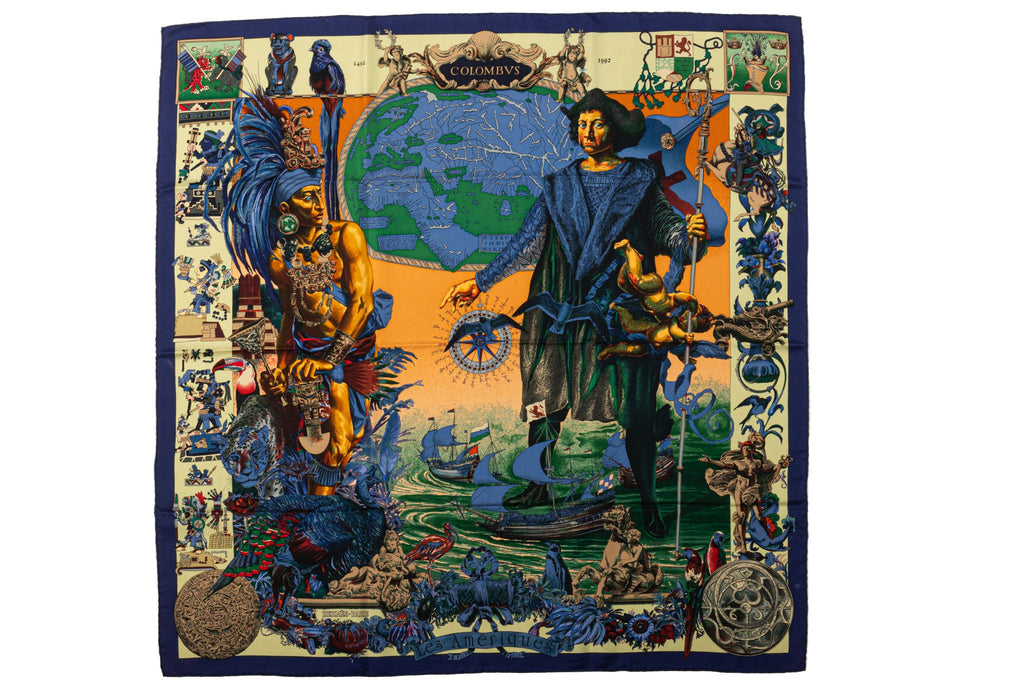 Hermès Collectible Columbus Silk Scarf