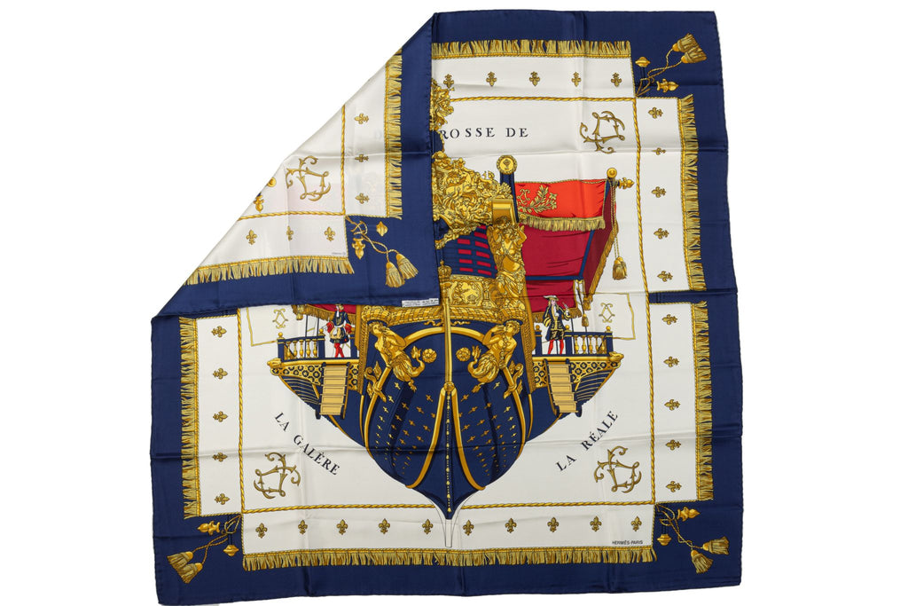Hermès Vue de la Carrosse Silk Scarf
