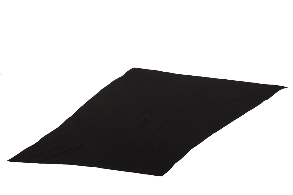 Hermes Black Silk Diamond Shawl