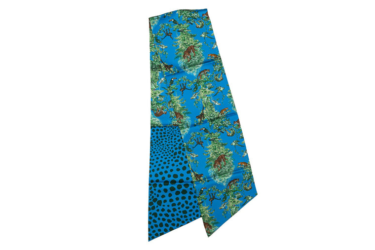 Hermès Turquoise Equateur Maxi Twilly
