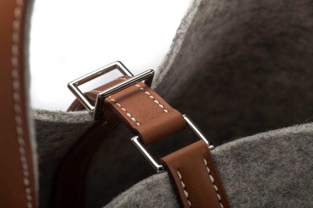 Hermès BNIB Picotin 18 Feutre Gris Gold