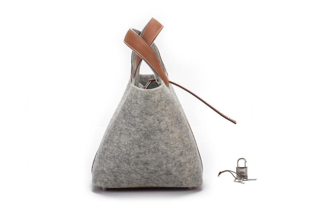 Hermès BNIB Picotin 18 Feutre Gris Gold