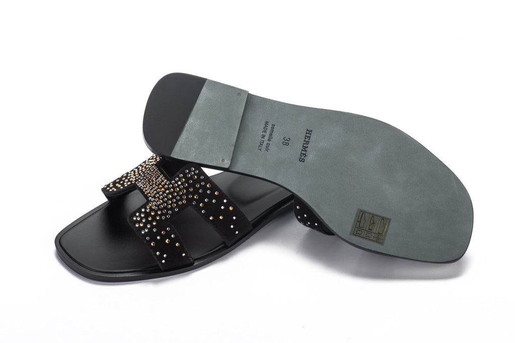 Hermes Lim.Ed. Black Rhinestones Oran BN