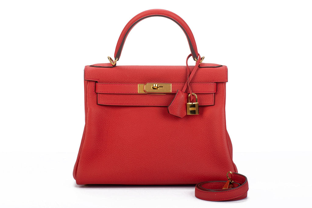 Hermes Kelly Retourne 28 Geranium Togo