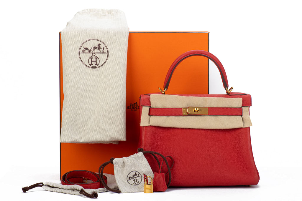 Hermes Kelly Retourne 28 Geranium Togo