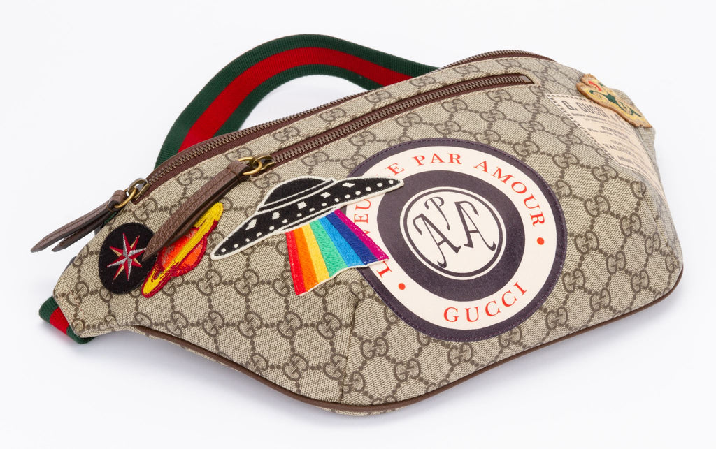 Gucci LIm.Ed Patches Monogram Fanny Pack
