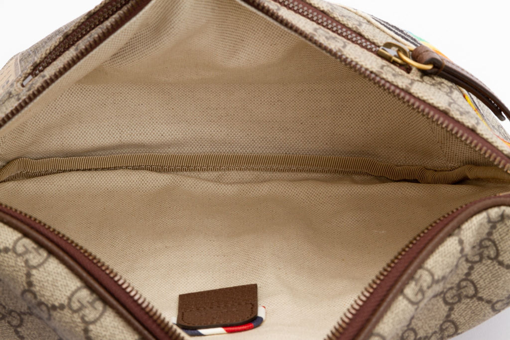 Gucci LIm.Ed Patches Monogram Fanny Pack