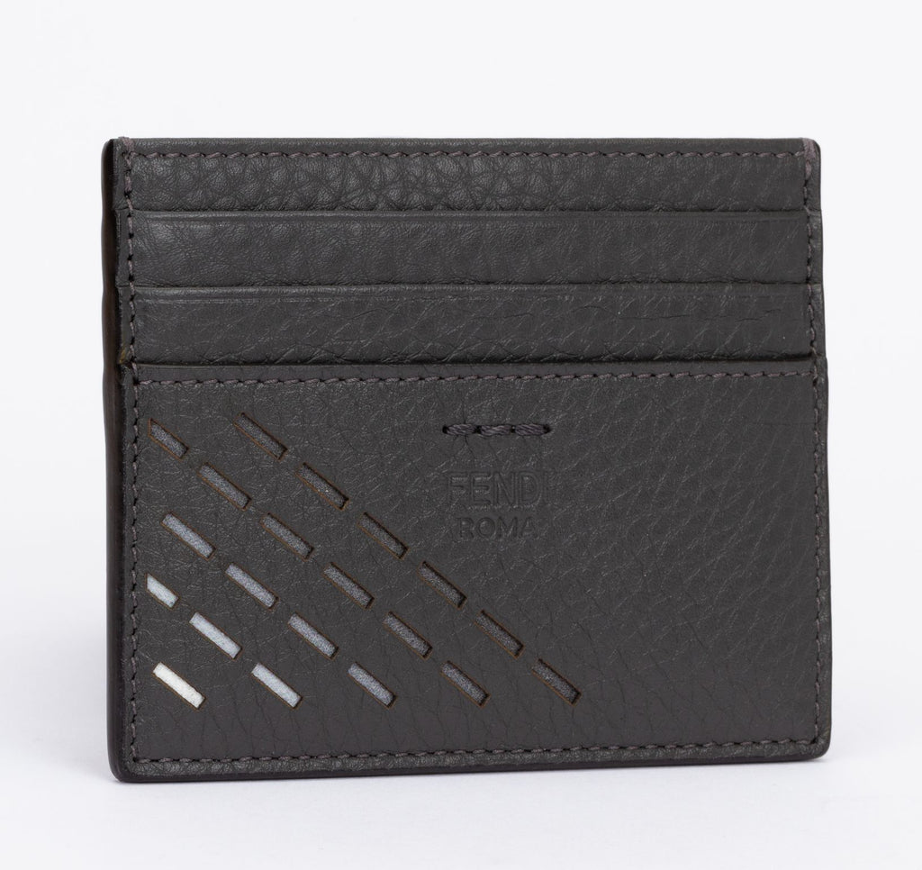 Fendi Selleria Asphalt Card Holder