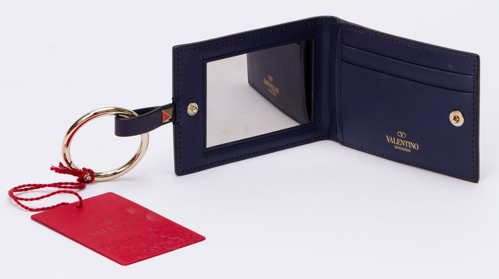 Valentino Navy Keyring-Wallet
