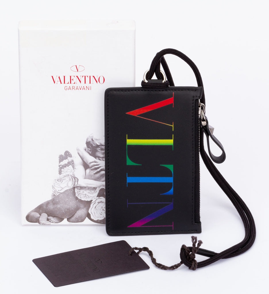 Valentino NIB Card Case W-Laniard