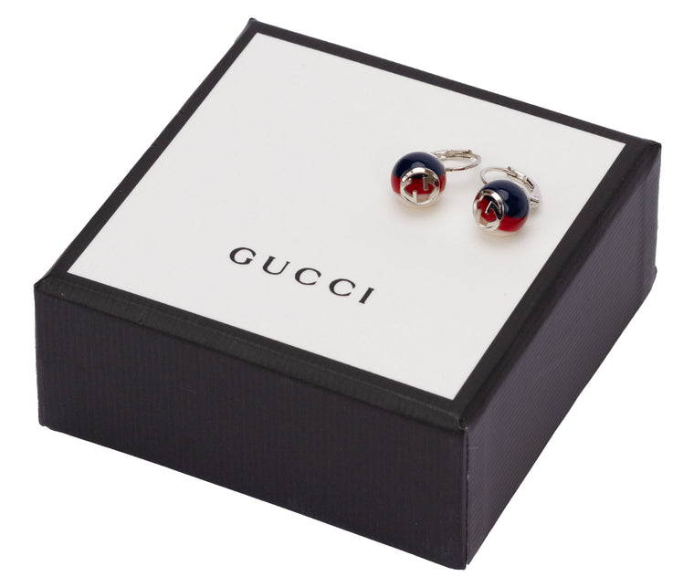 Gucci Mini Logo Drop Earrings