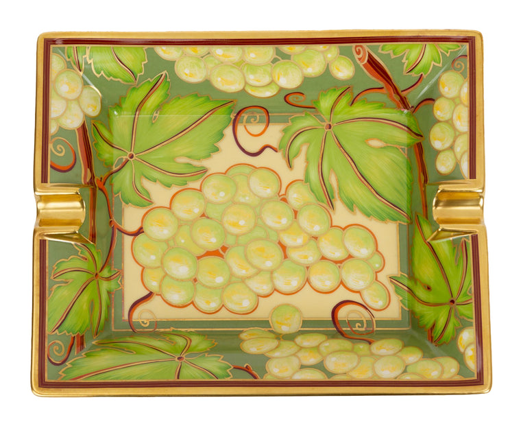 Hermès Vintage Porcelain Grapes Ashtray