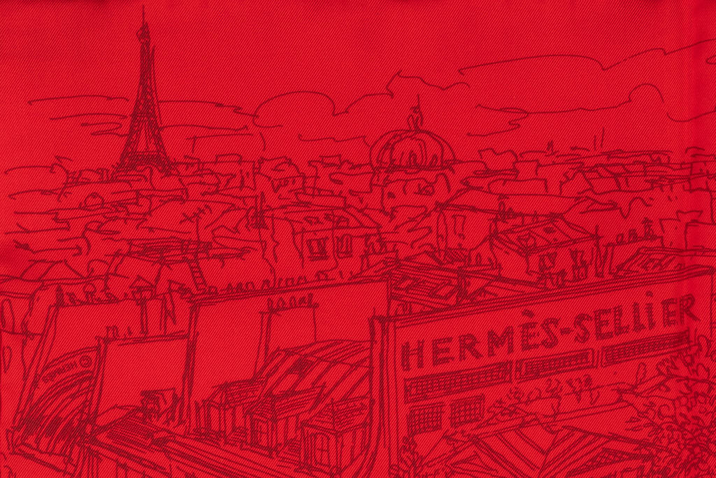 Hermès BNIB Red Rue Foubourg Gavroche