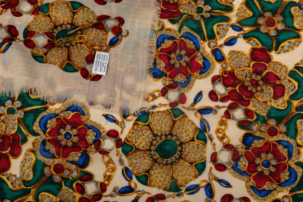 Chanel Vintage White Gripoix Shawl