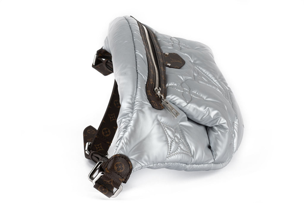 Vuitton NIB Silver Pillow Bumbag LOGO