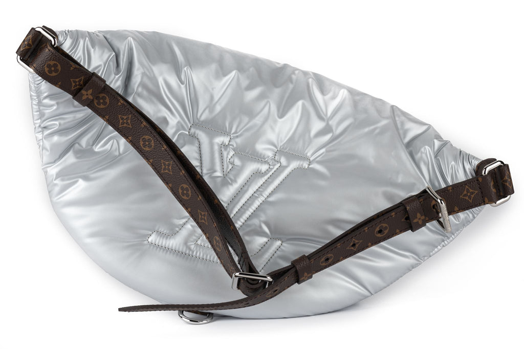 Vuitton NIB Silver Pillow Bumbag LOGO