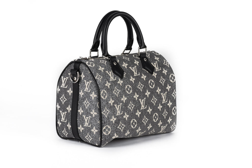Vuitton NIB Speedy 25 Grey Denim