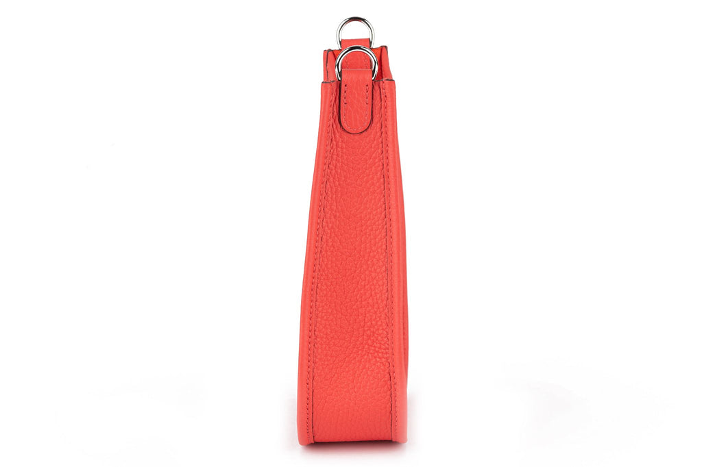 Hermès BNIB Rouge Pivoine Mini Evelyne