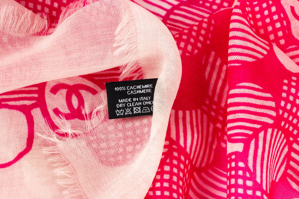 Chanel New Fuchsia Camellia Shawl