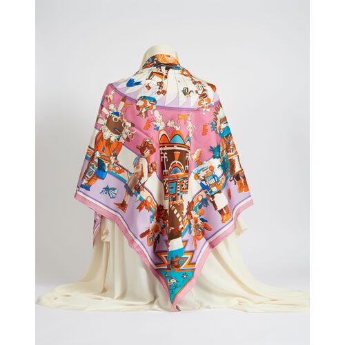 Hermès Chiffon Kachinas Shawl