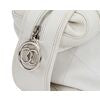 Chanel Ice White Leather Bowler Bag