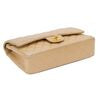 Chanle Beige 10" Double Flap Gold HDW