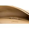 Chanle Beige 10" Double Flap Gold HDW