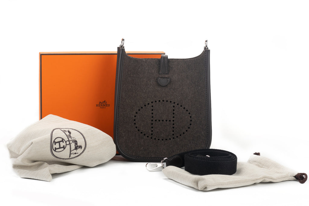 Hermes BNIB Mini Evelyne Felt/Swift