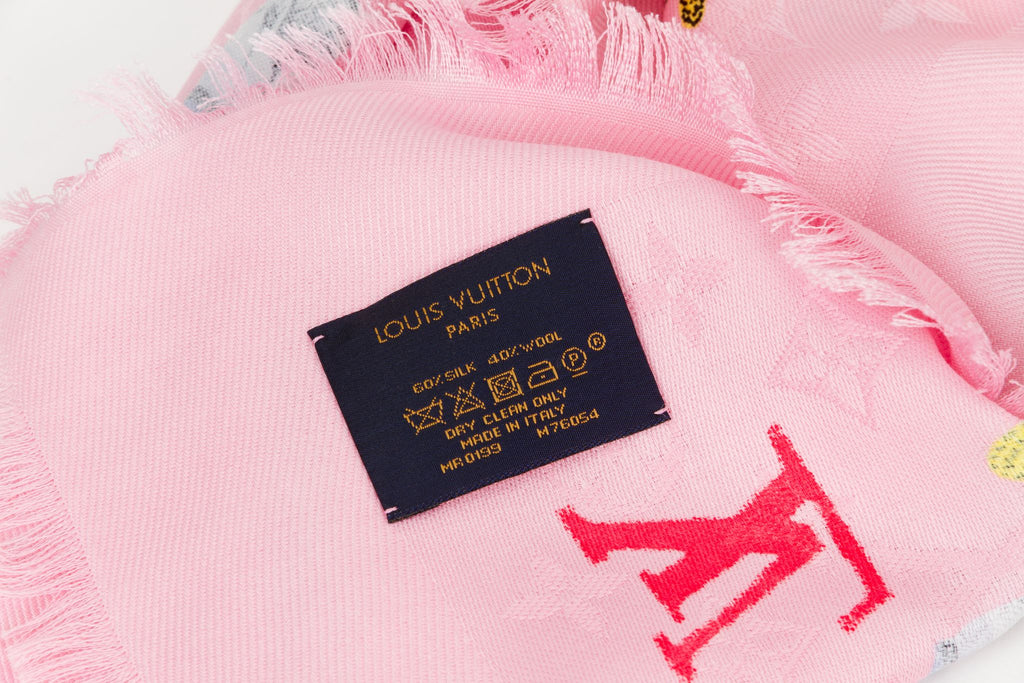 Vuitton Lim.Ed. Bubble Pink Shawl NIB