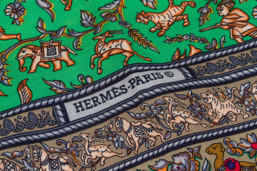 Hermès Chasse En Inde Cashmere Shawl