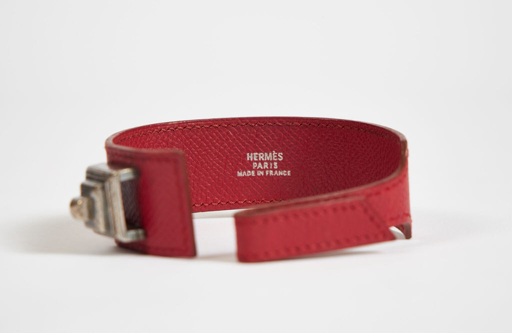 Hermès Red Epsom Tuareg Bracelet