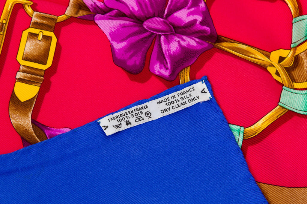 Hermès Blue "Grand Manege" Silk Scarf