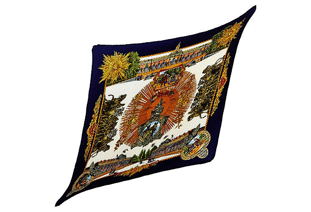 Hermès Sans Soucy Pleated Scarf