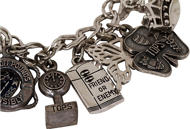 Sterling Silver Multi-Charm Bracelet