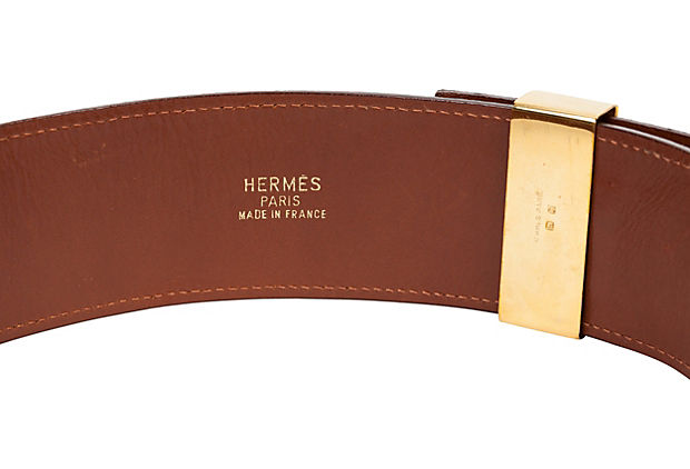 Hermès Collier de Chien Gold Belt