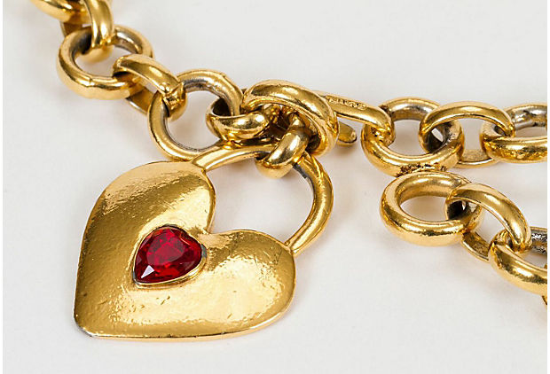 Chanel Gripoix Heart Necklace & Belt