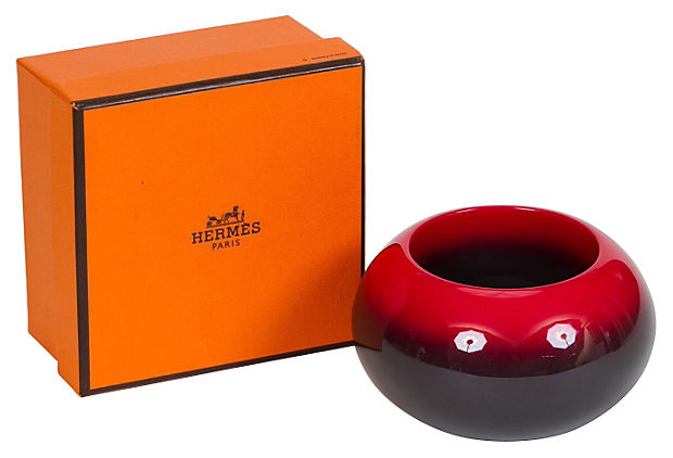 Hermès Two-Tone Lacquered Bangle