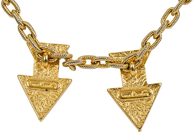 Pierre Cardin Gold Arrow Necklace