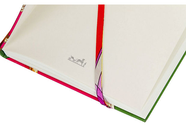 Hermès Brides de Gala Pink Silk Notebook