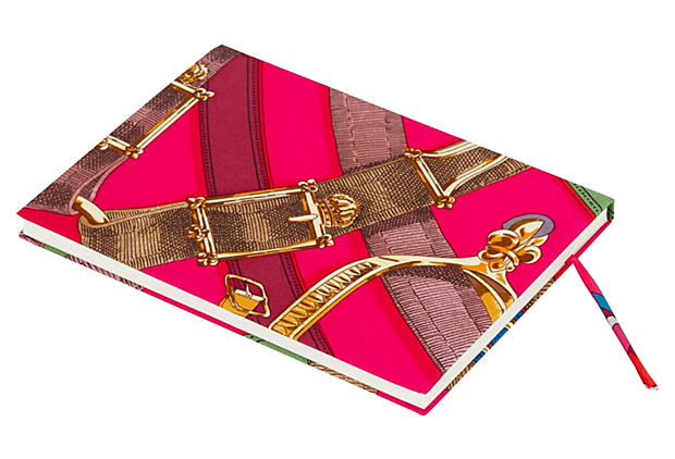 Hermès Pink Brides de Gala Silk Notebook