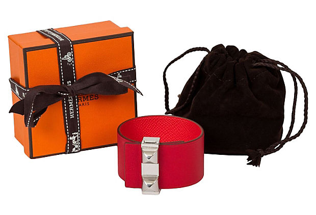 Hermès Reversible Red & Palladium Cuff
